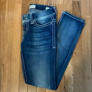 Buckle Ankle Skinny Jeans